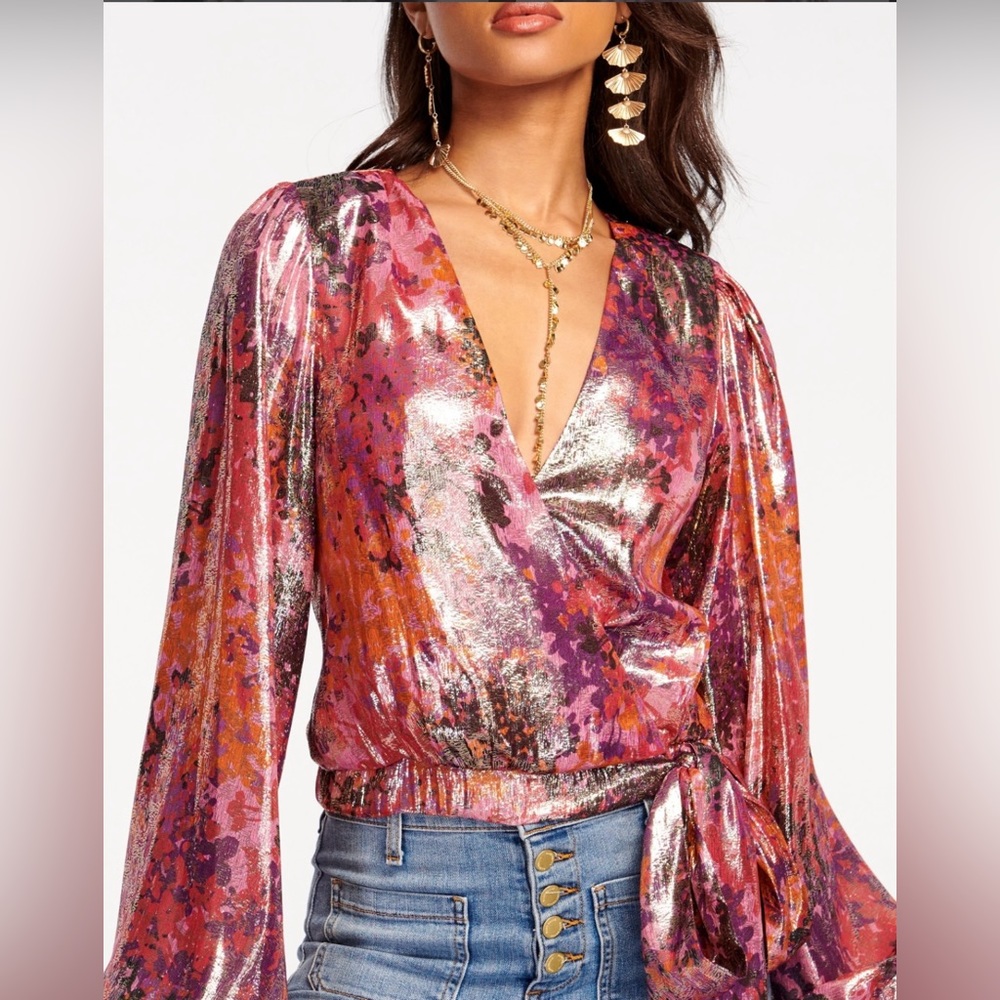 RAMY BROOK METALLIC TOP - Picture 2 of 4